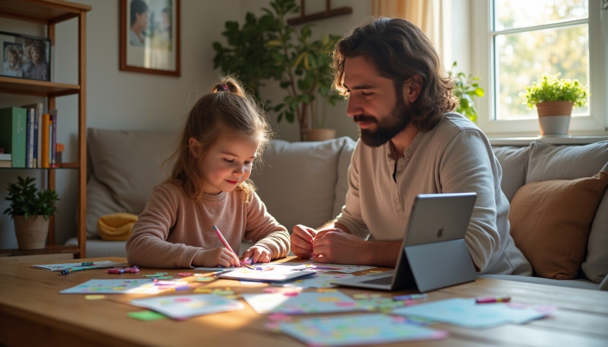 que sucede cuando padres e hijos crean juntos usan IA