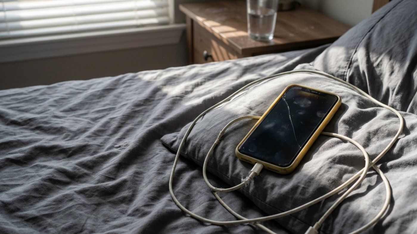 Dormir con el móvil bajo la almohada multiplica el riesgo de incendio por el calor de la batería