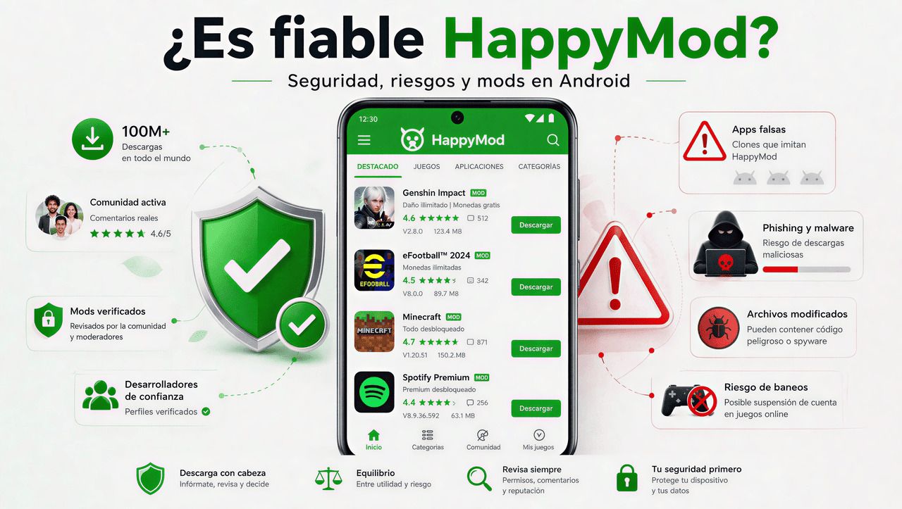 ¿HappyMod es seguro? Todo lo que debes saber sobre su fiabilidad en 2026
