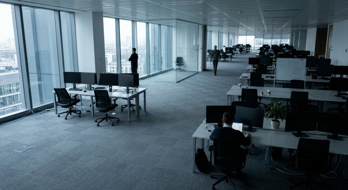 La IA borra la capa media: las ofertas de mandos intermedios caen un 42 % en EE. UU.