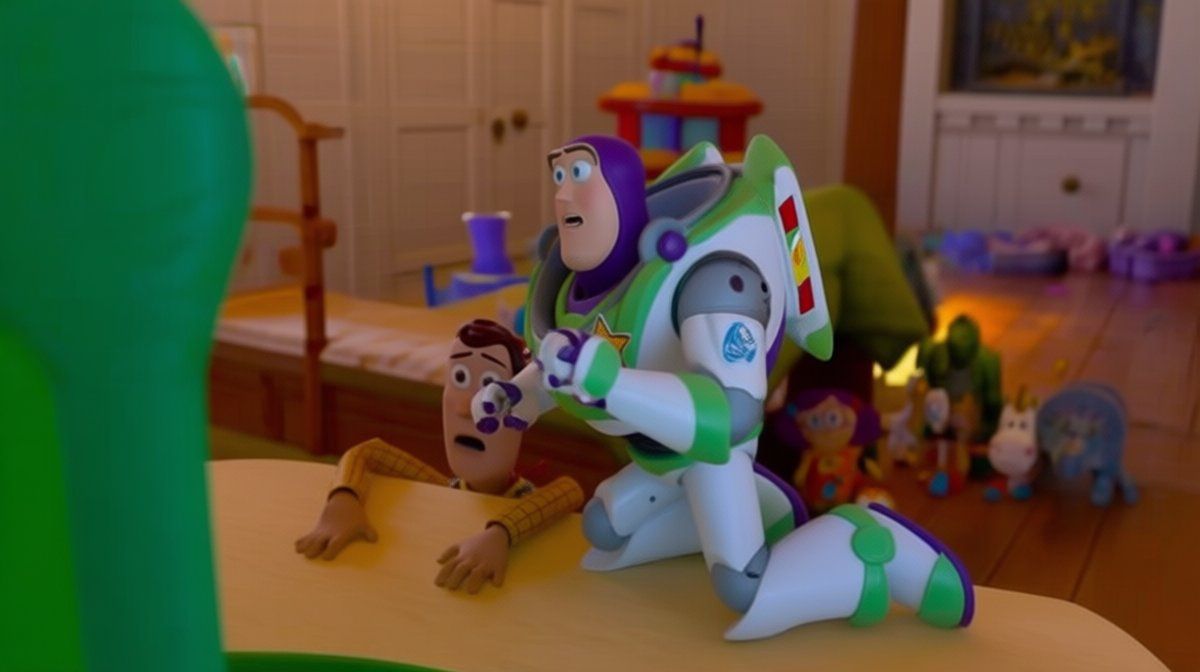 'Toy Story 5' en cines enfrenta a Woody, Buzz y Jessie con mensajes de texto que hieren a una niña