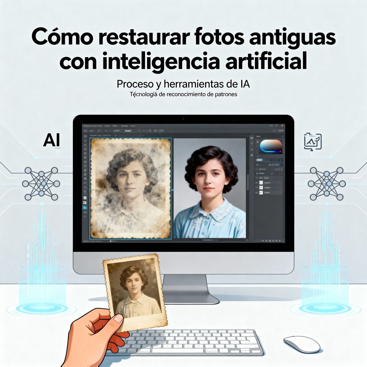 como restaurar fotos antiguas con inteligencia artificial