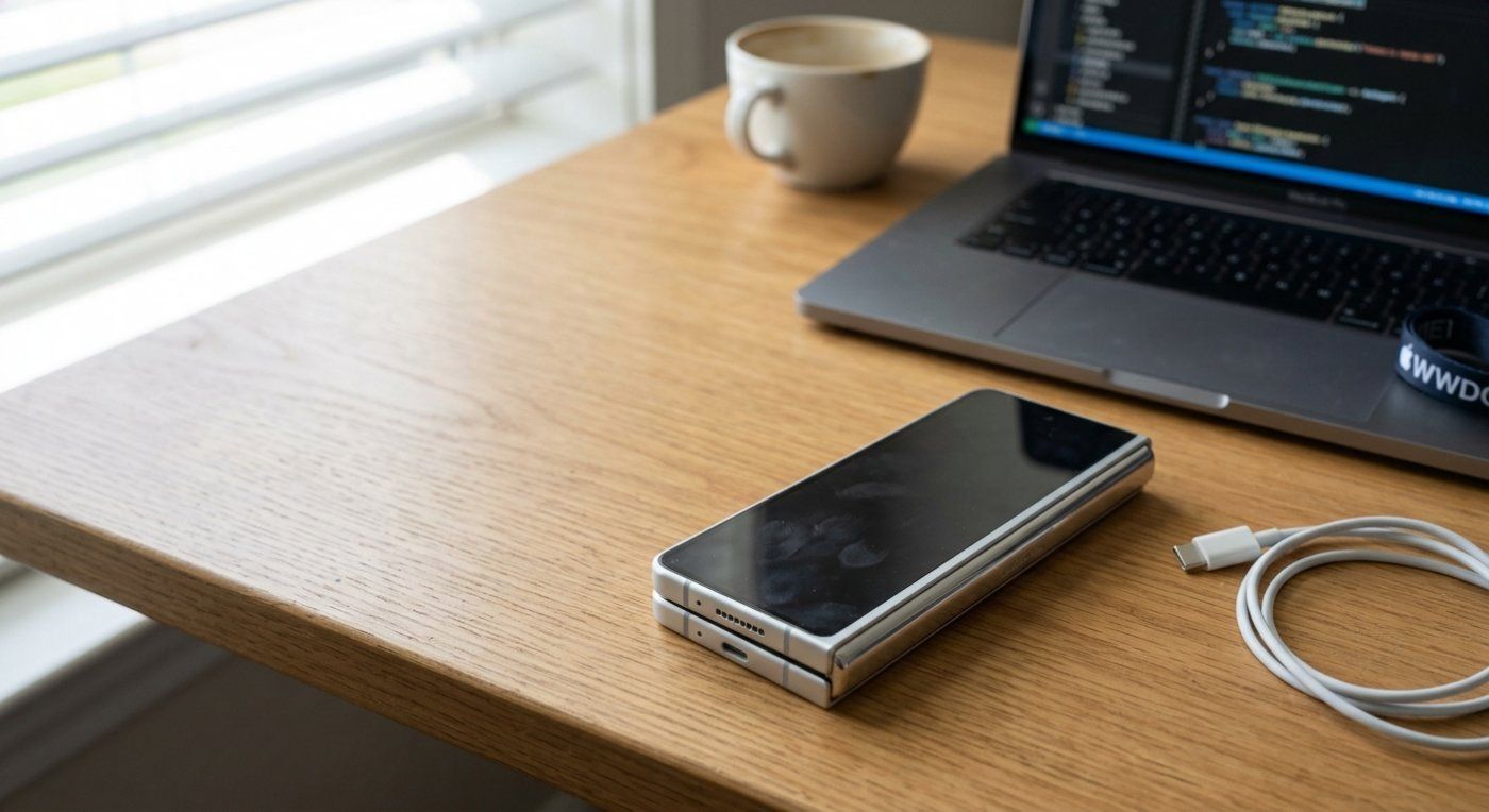 iOS 27 y macOS 27 dejan redimensionar la Duplicación del iPhone; el rumoreado iPhone Fold apunta a 5,5 y 7,8 pulgadas