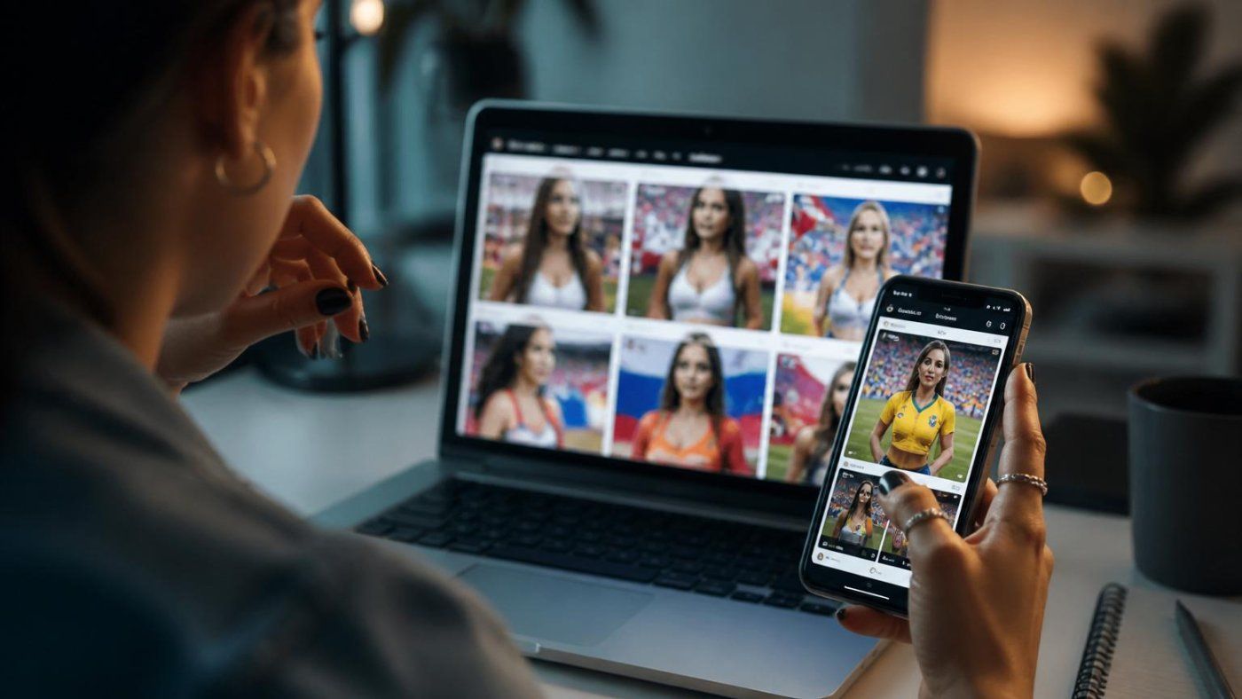 Mundial 2026: falsas aficionadas creadas con IA acumulan 38 millones de reproducciones y delatan un error en 'Brasil'