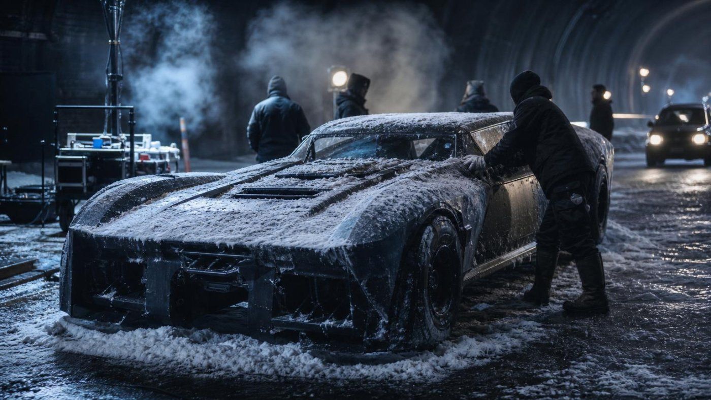 'The Batman Part II' en cines: el Batmóvil aparece cubierto de hielo y nieve en la Gotham inundada de Matt Reeves
