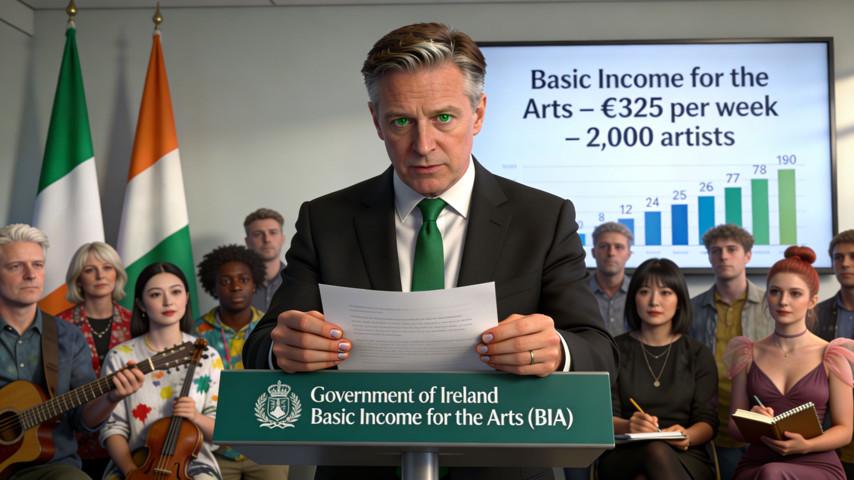 Irlanda paga 325 € semanales a 2.000 artistas: así ganan 25 horas extra para crear