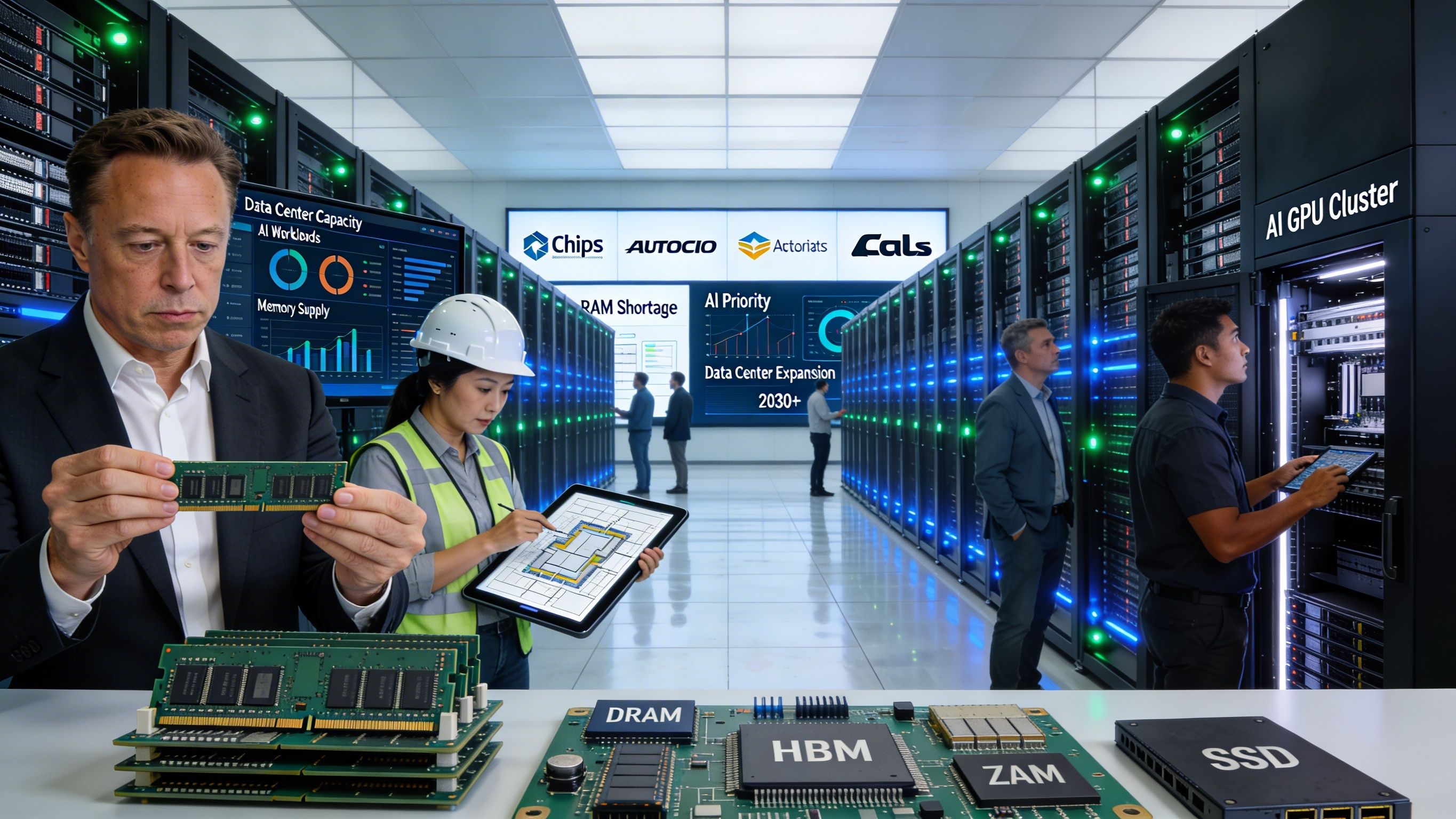 Tres empresas controlan más del 90% de la memoria DRAM y la están desviando a la IA Tres empresas controlan más del 90% de la memoria DRAM y la están desviando a la IA