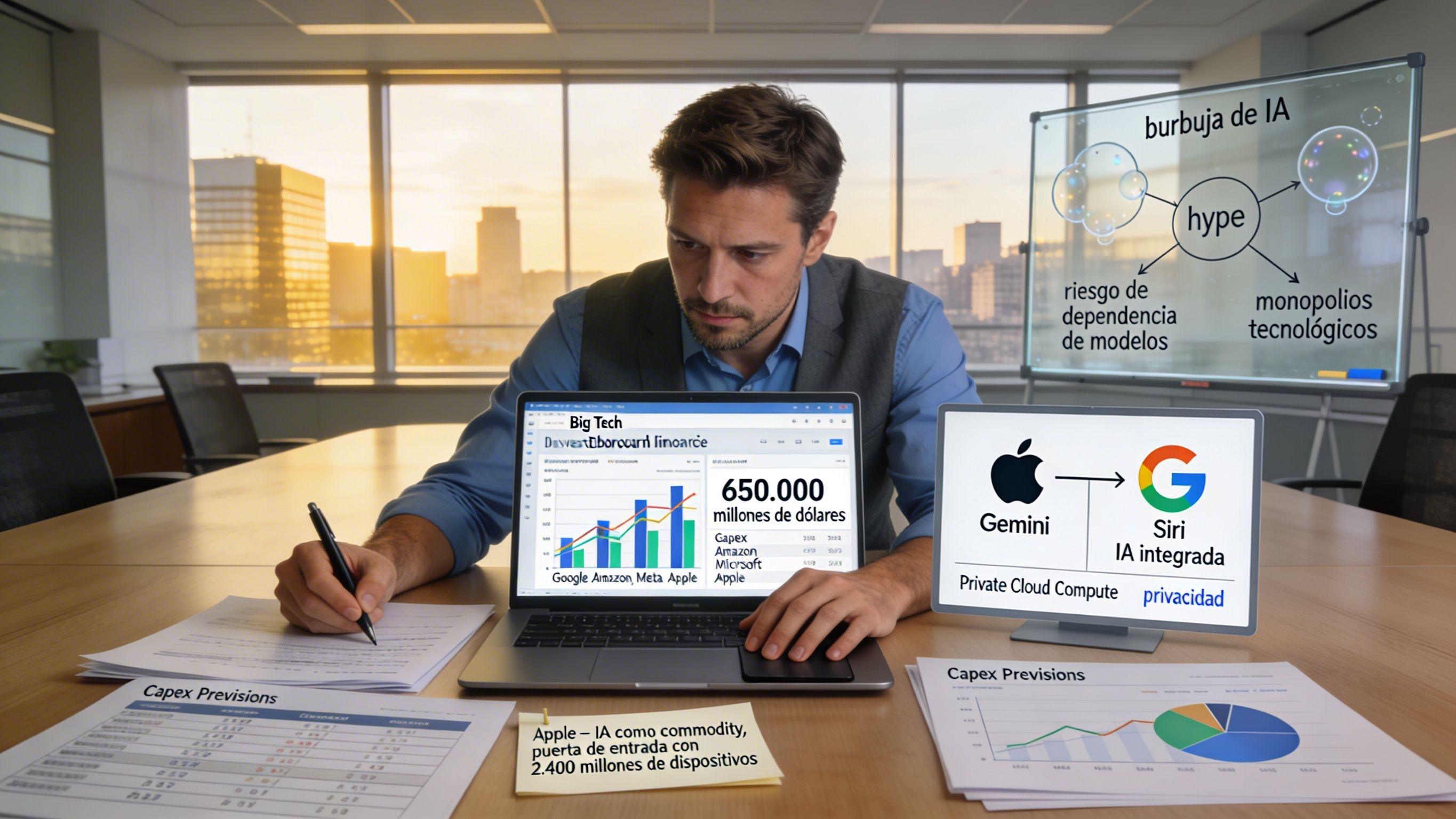 650.000 millones en IA: la guerra de Google, Amazon, Meta y Microsoft frente a la ‘rendición’ silenciosa de Apple 650.000 millones en IA: la guerra de Google, Amazon, Meta y Microsoft frente a la ‘rendición’ silenciosa de Apple