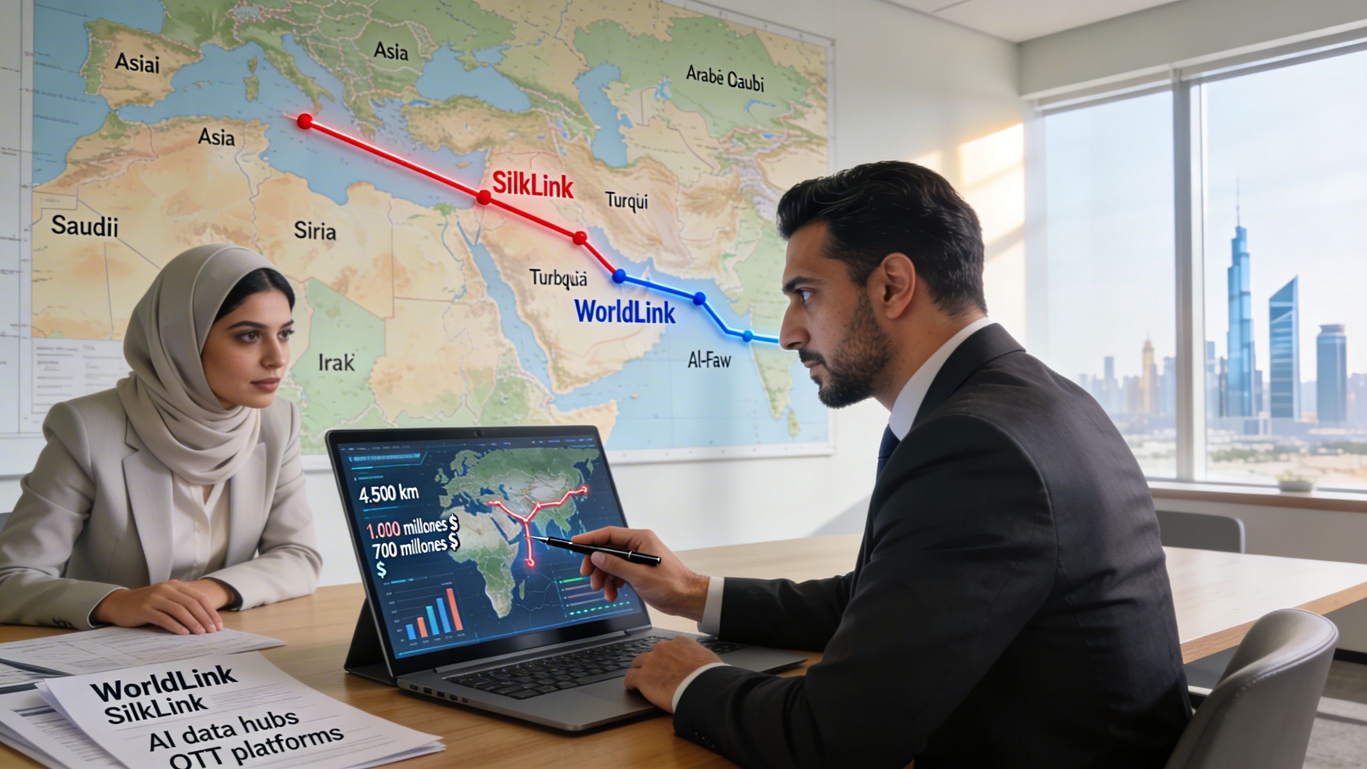 SilkLink: 4.500 km de fibra óptica y mil millones de dólares para reescribir la Ruta de la Seda