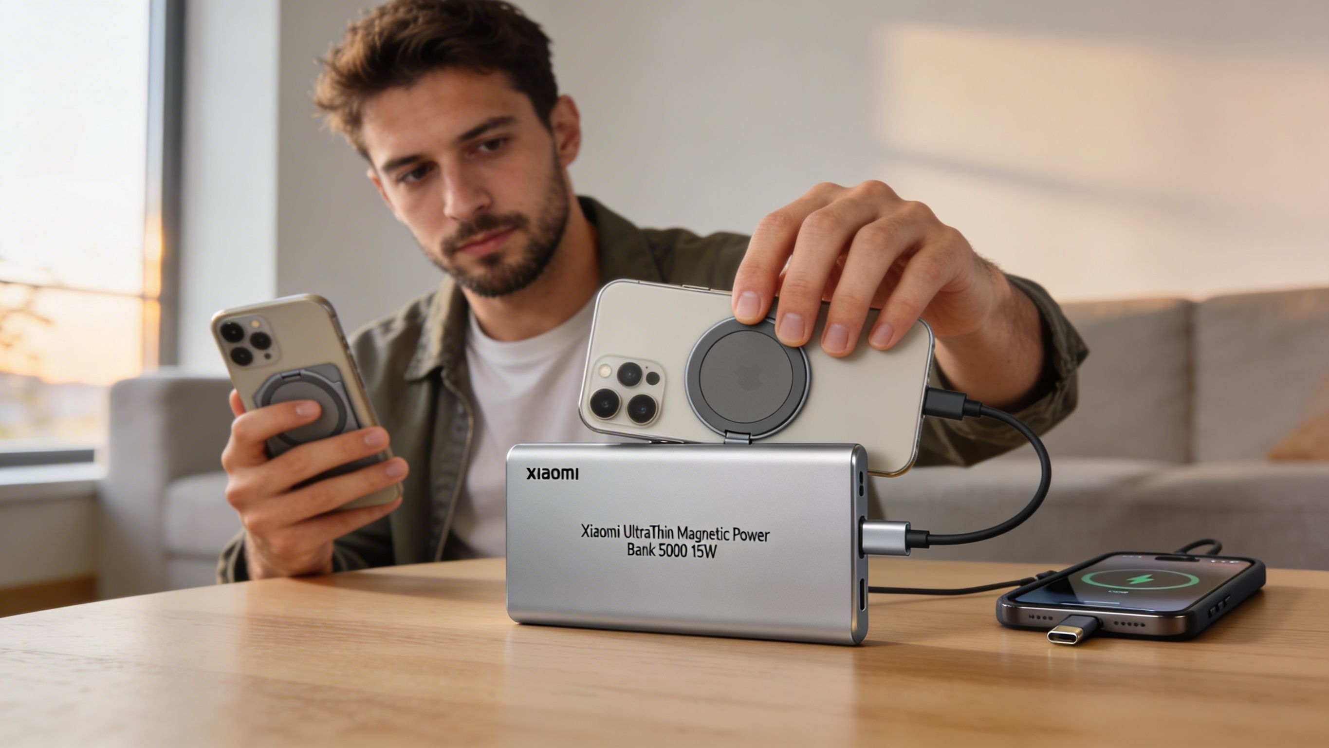 Una batería de 6 mm y 98 g que cabe en la cartera y carga a 15W Una batería de 6 mm y 98 g que cabe en la cartera y carga a 15W