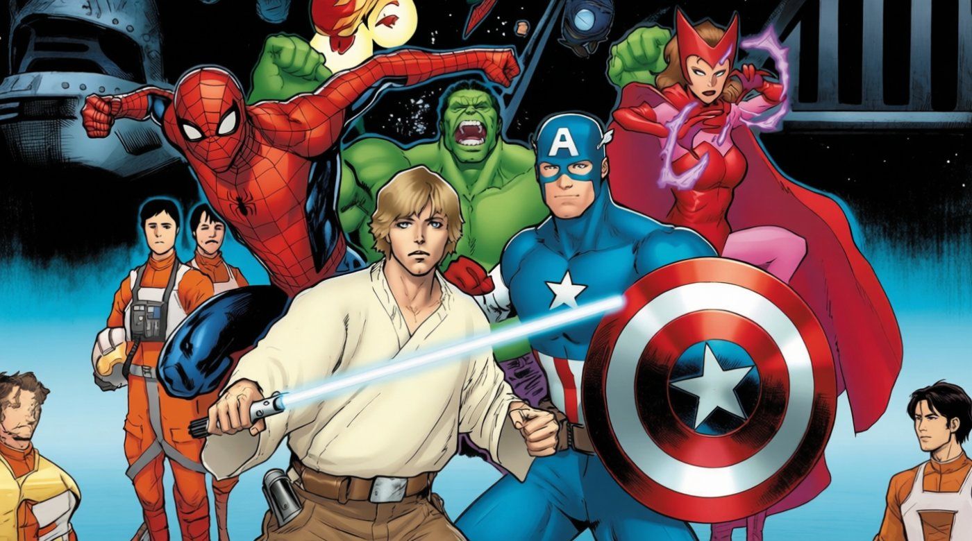 'Star Wars/Marvel: Hope Assembles' llega en enero de 2027: Luke, Vader y Spider-Man chocan en la Tierra 616