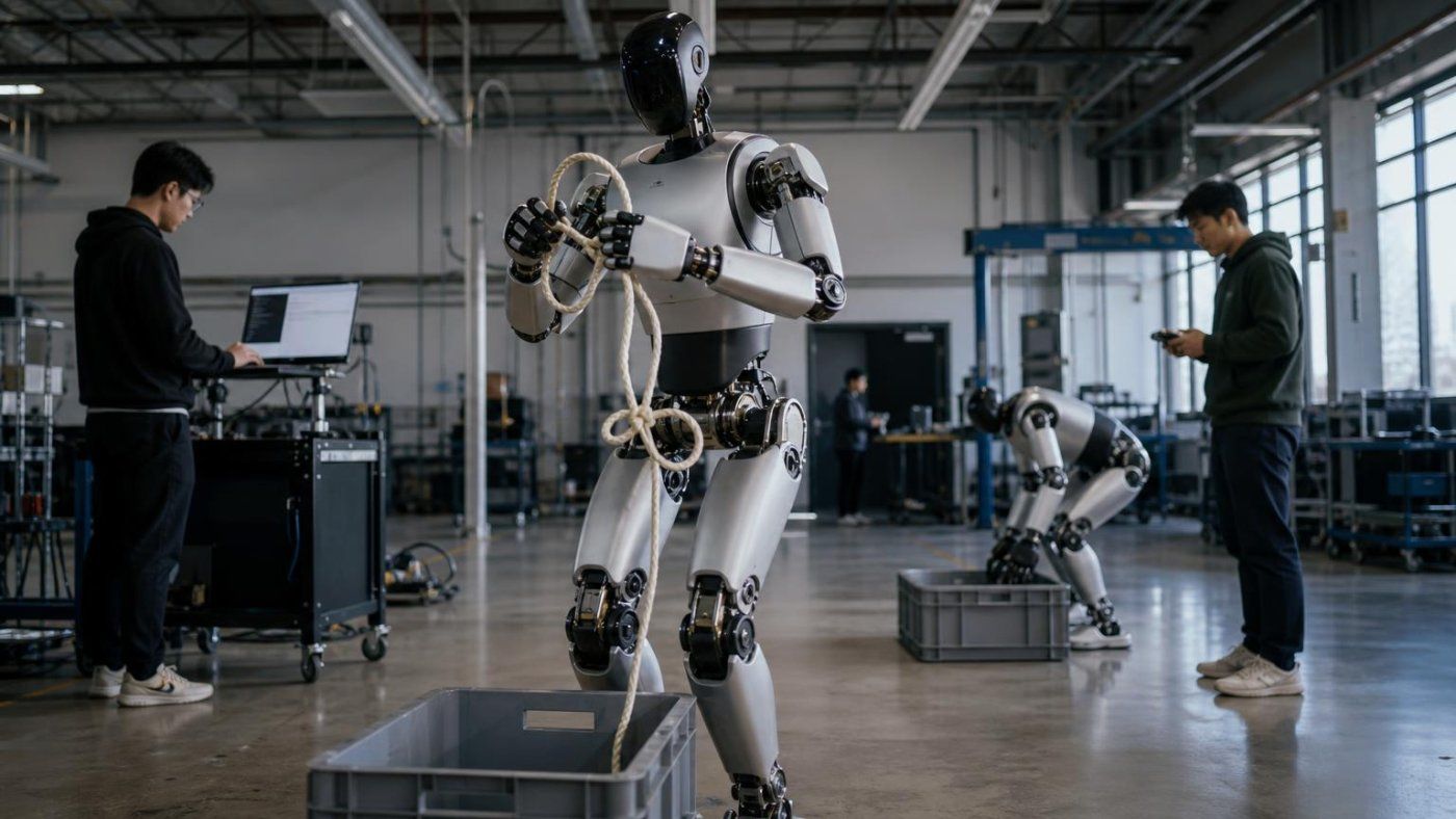 Gemini Robotics 2 de Google lleva el control a todo el cuerpo de los humanoides y ya permite atar nudos con una mano de 22 grados