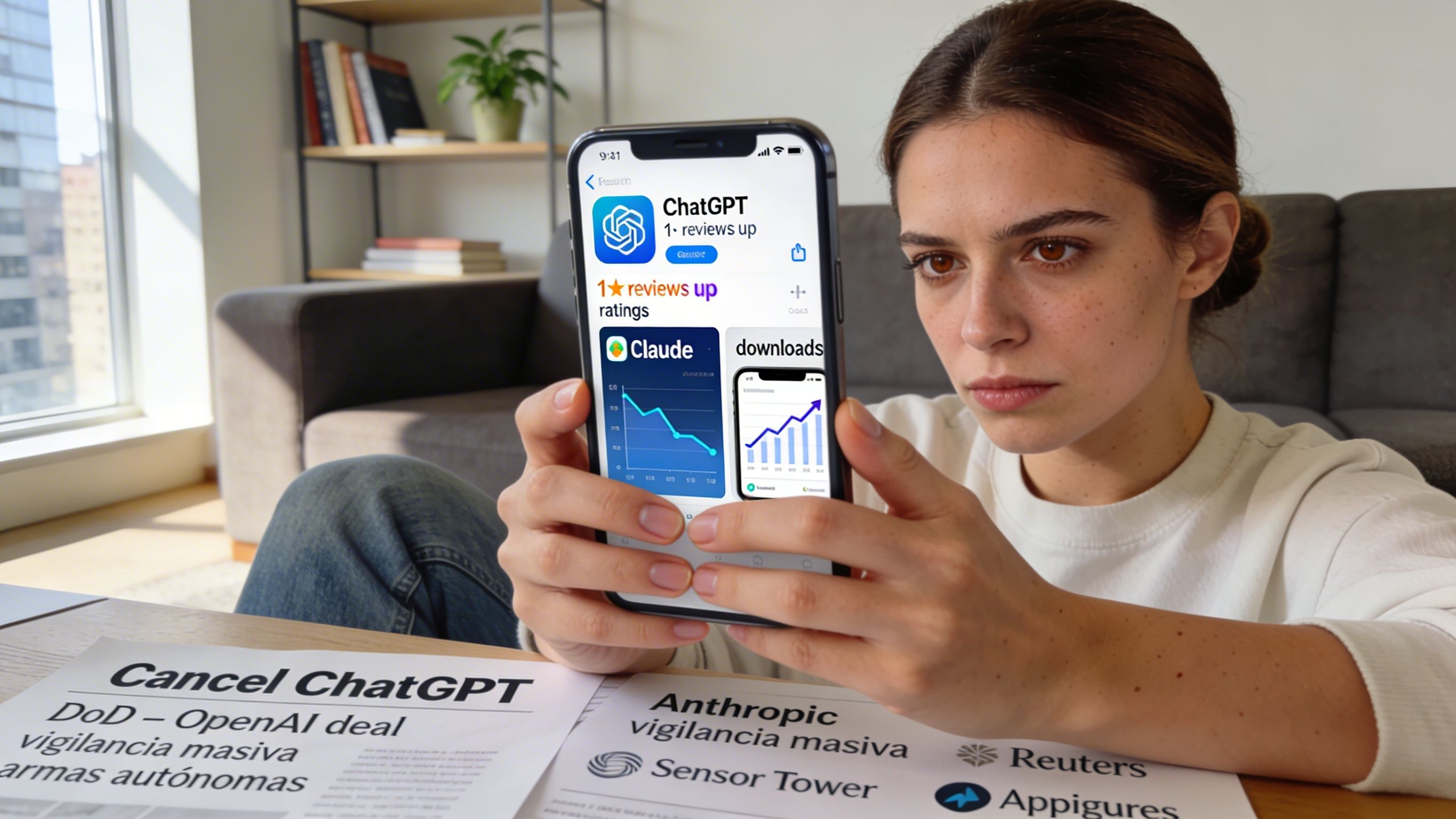 ChatGPT dispara un 295% sus desinstalaciones en un día tras el acuerdo con el Pentágono ChatGPT dispara un 295% sus desinstalaciones en un día tras el acuerdo con el Pentágono