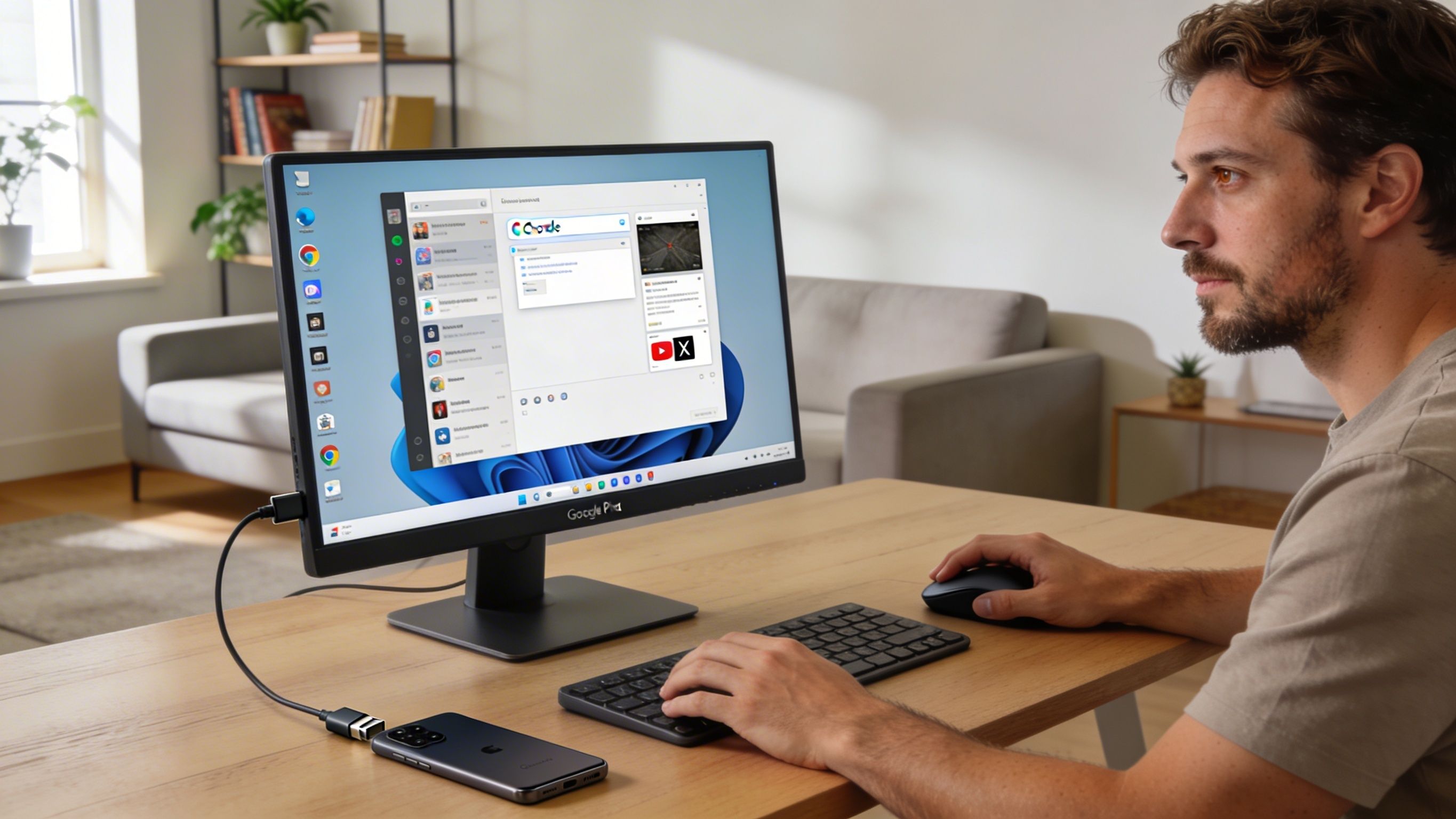 Convertí mi Pixel 8 Pro en ‘algo muy parecido a un PC’ con solo un cable y un monitor