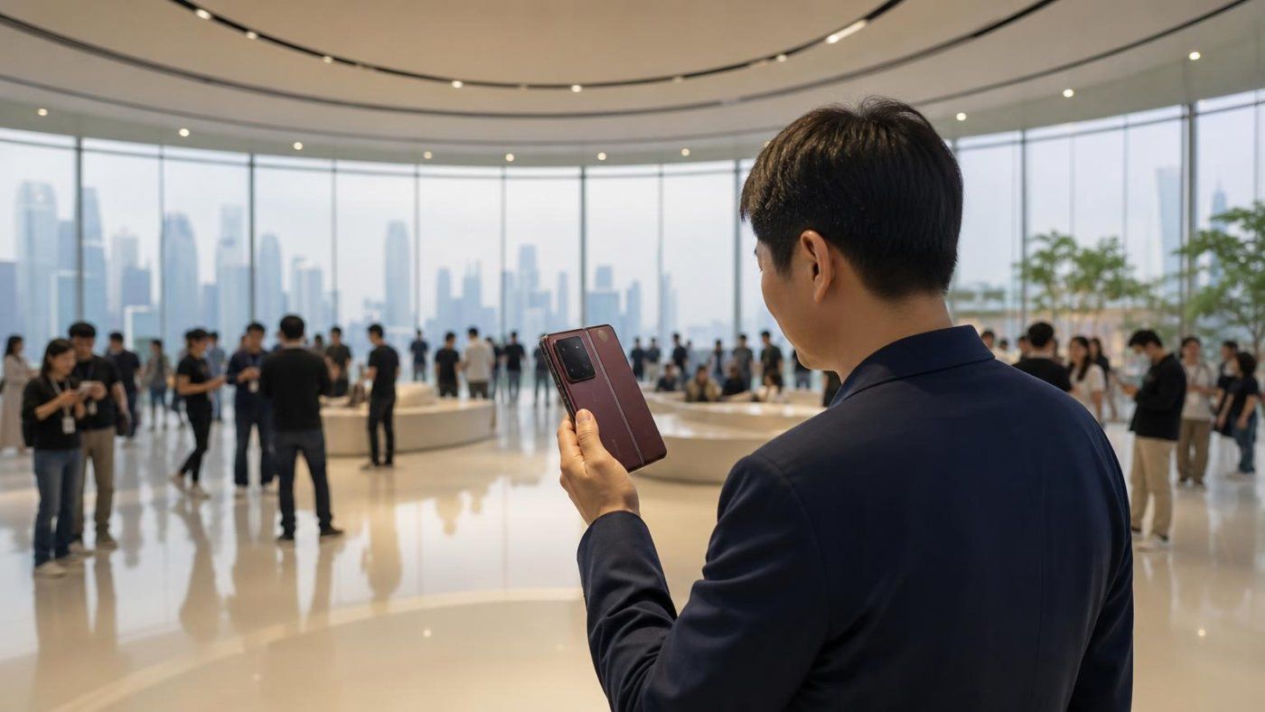 Xiaomi muestra un plegable burdeos con batería de 6.000 mAh y cámara de 200 MP antes de presentarlo