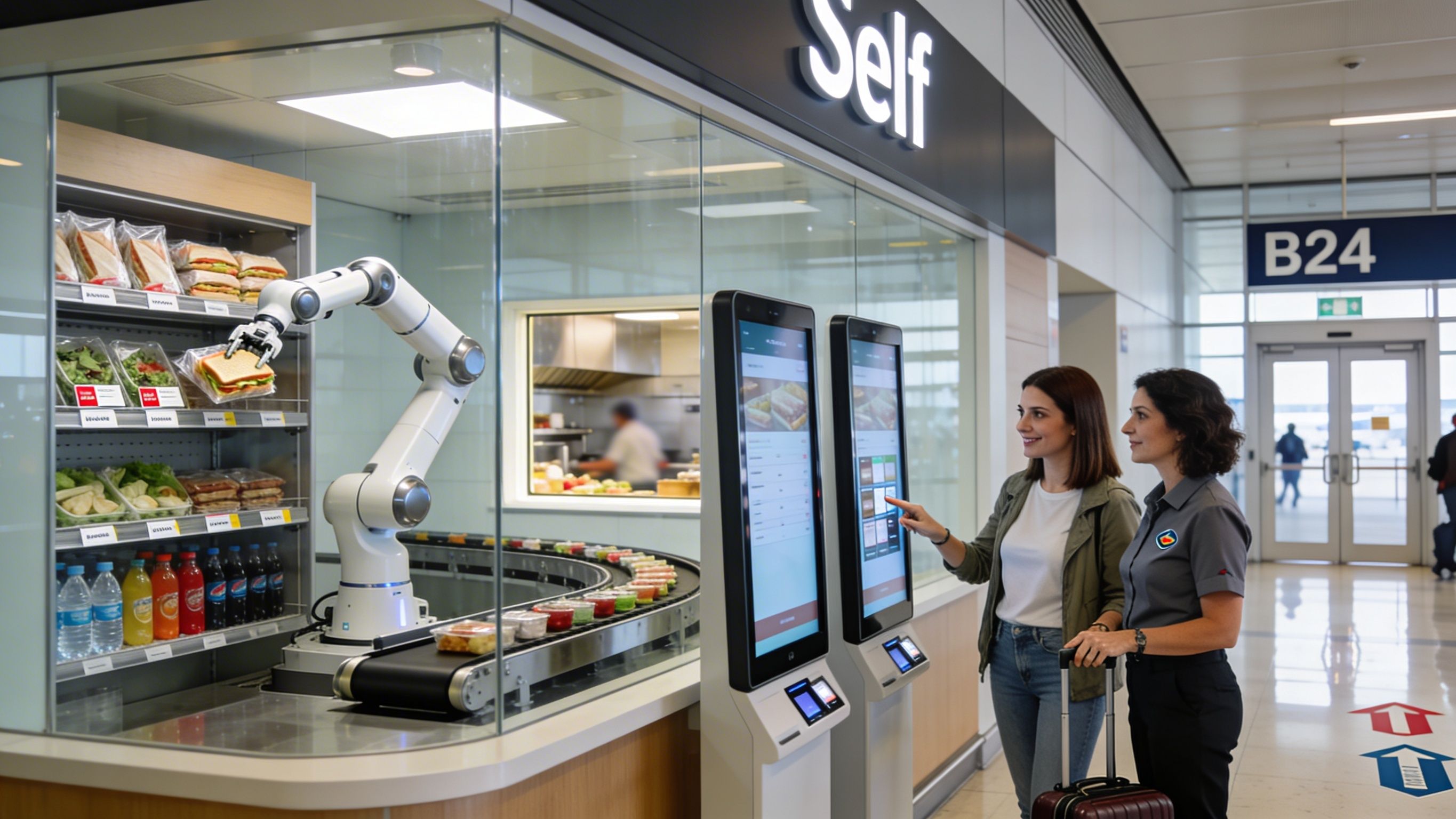 Un robot camarero en El Prat que decide en tiempo real cómo optimizar cada paso del servicio