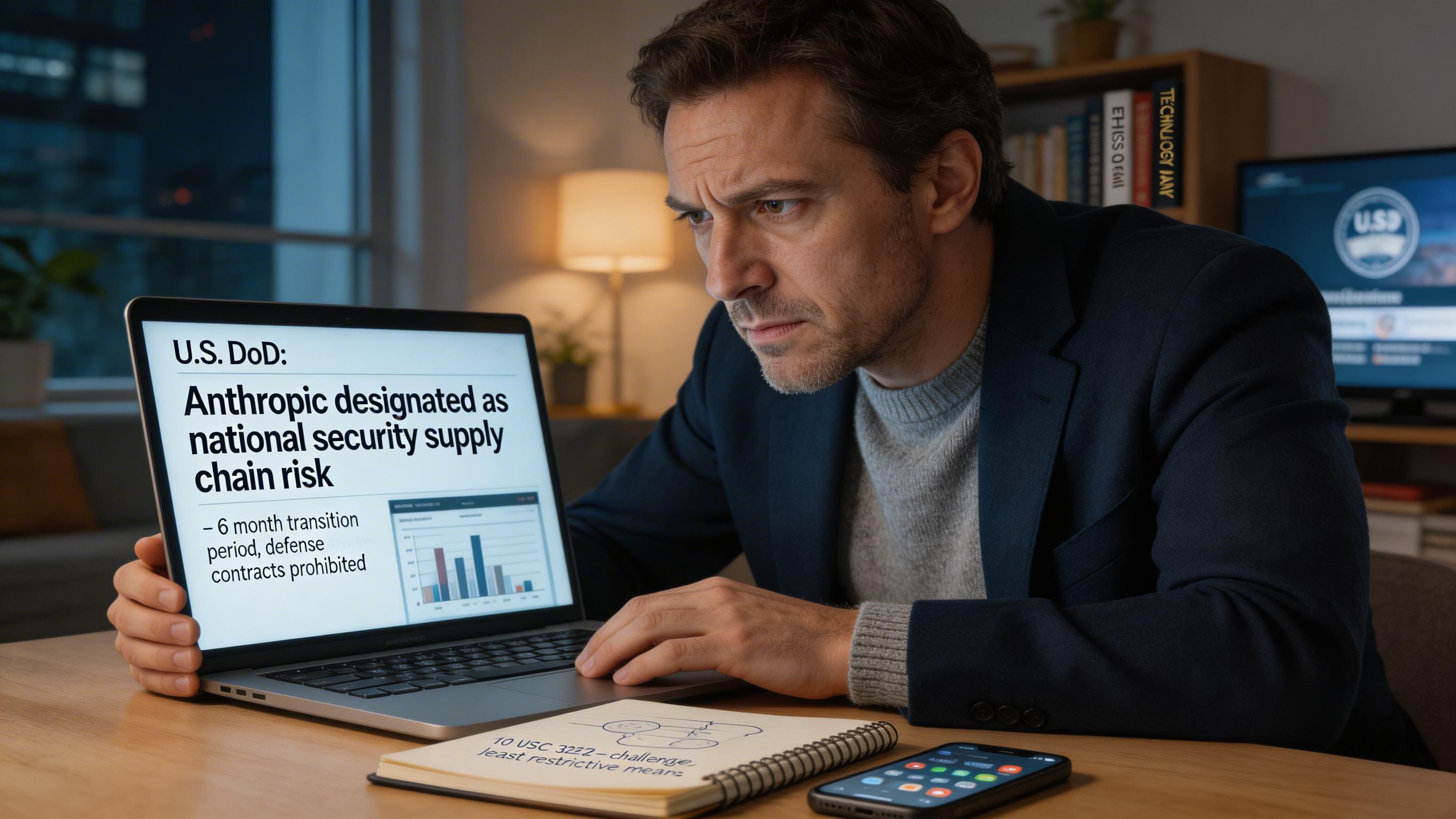 El Pentágono veta a Anthropic: primera empresa de IA de EE. UU. tratada como Huawei