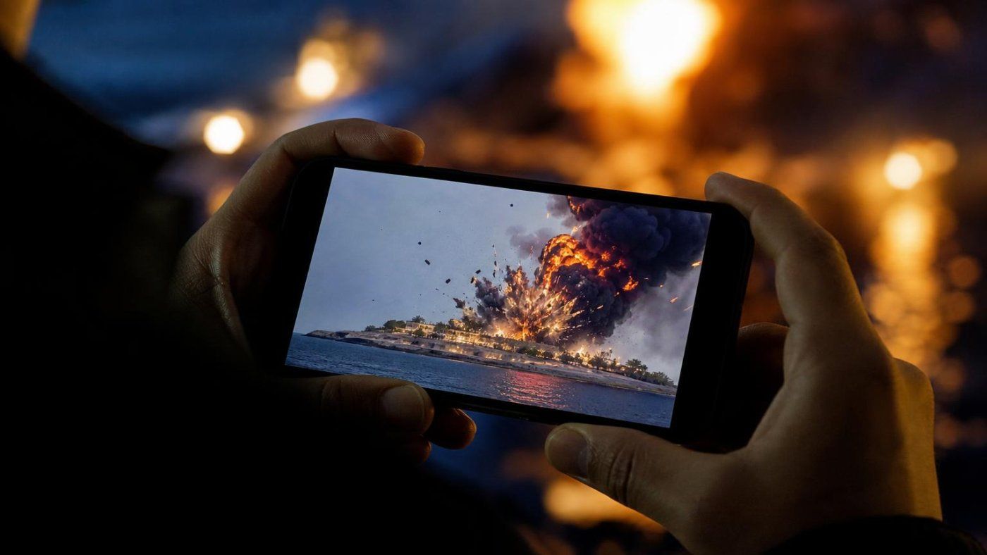 Trump difunde un vídeo IA de Jarg mientras Ormuz se vacía y un superpetrolero arde tras dos minas marinas