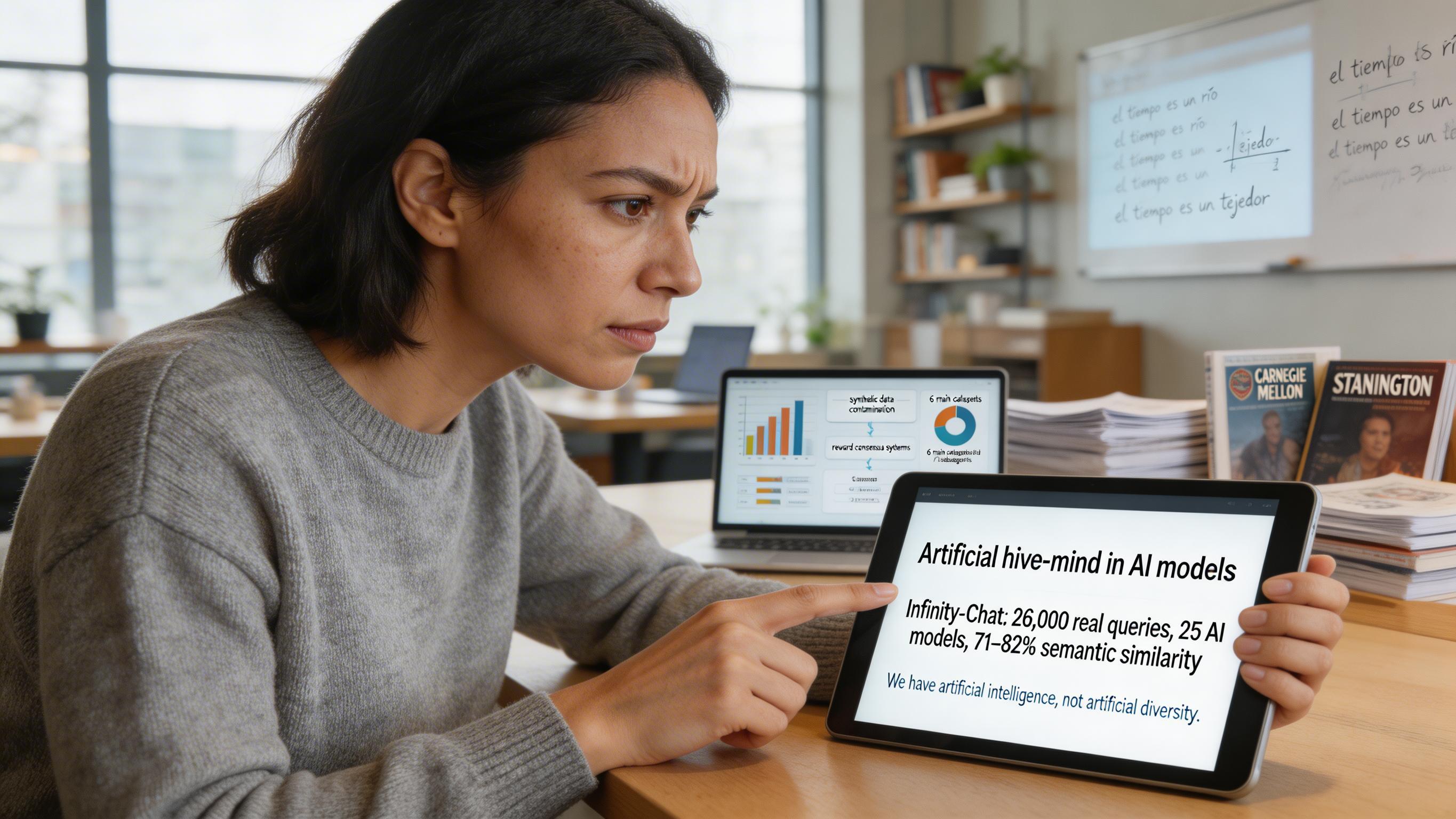 25 modelos de IA, 25.000 preguntas: respuestas con hasta un 82% de similitud