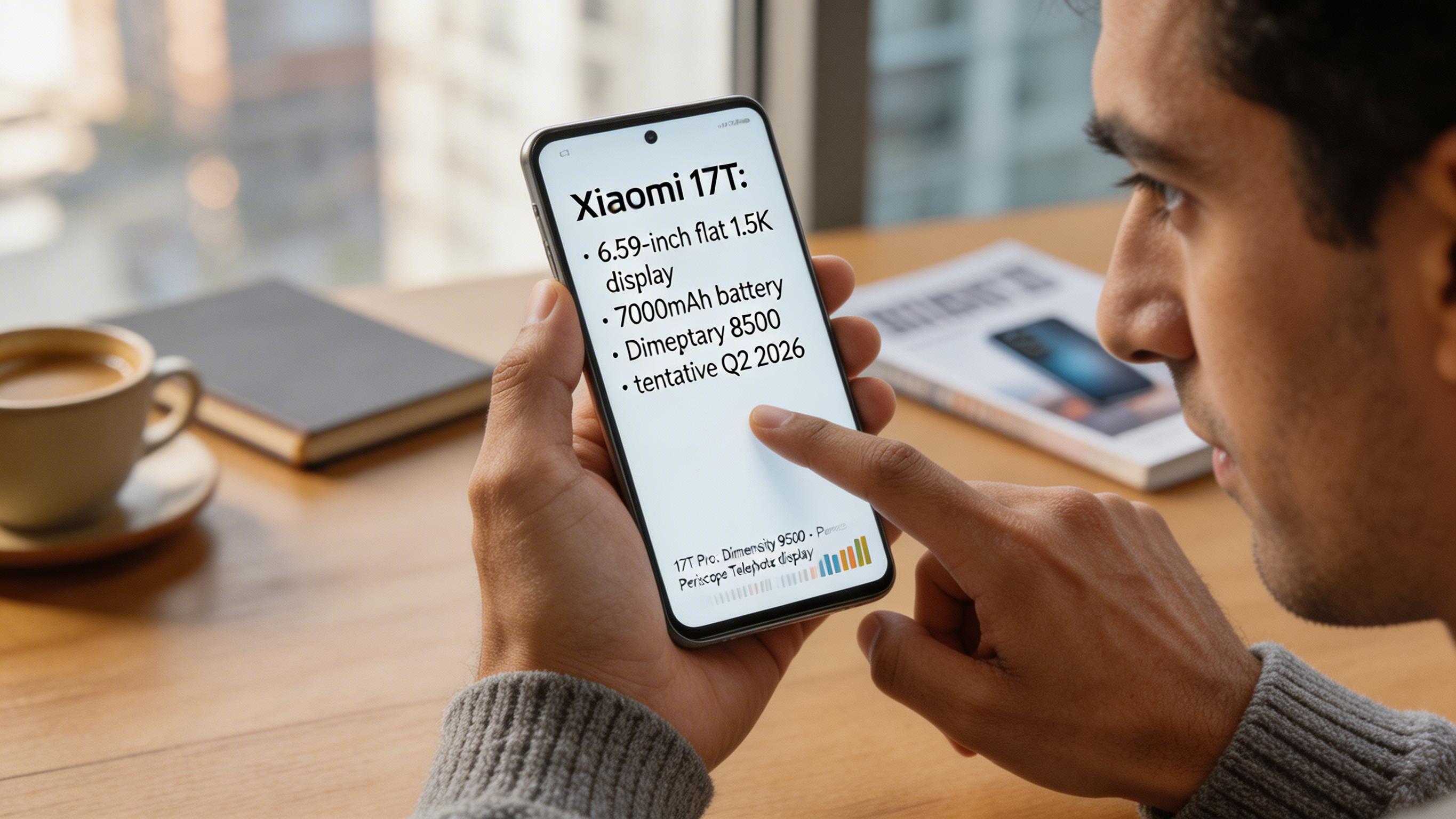 Xiaomi 17T apunta a 7000 mAh: más de un día y medio de uso intenso sin enchufe Xiaomi 17T apunta a 7000 mAh: más de un día y medio de uso intenso sin enchufe