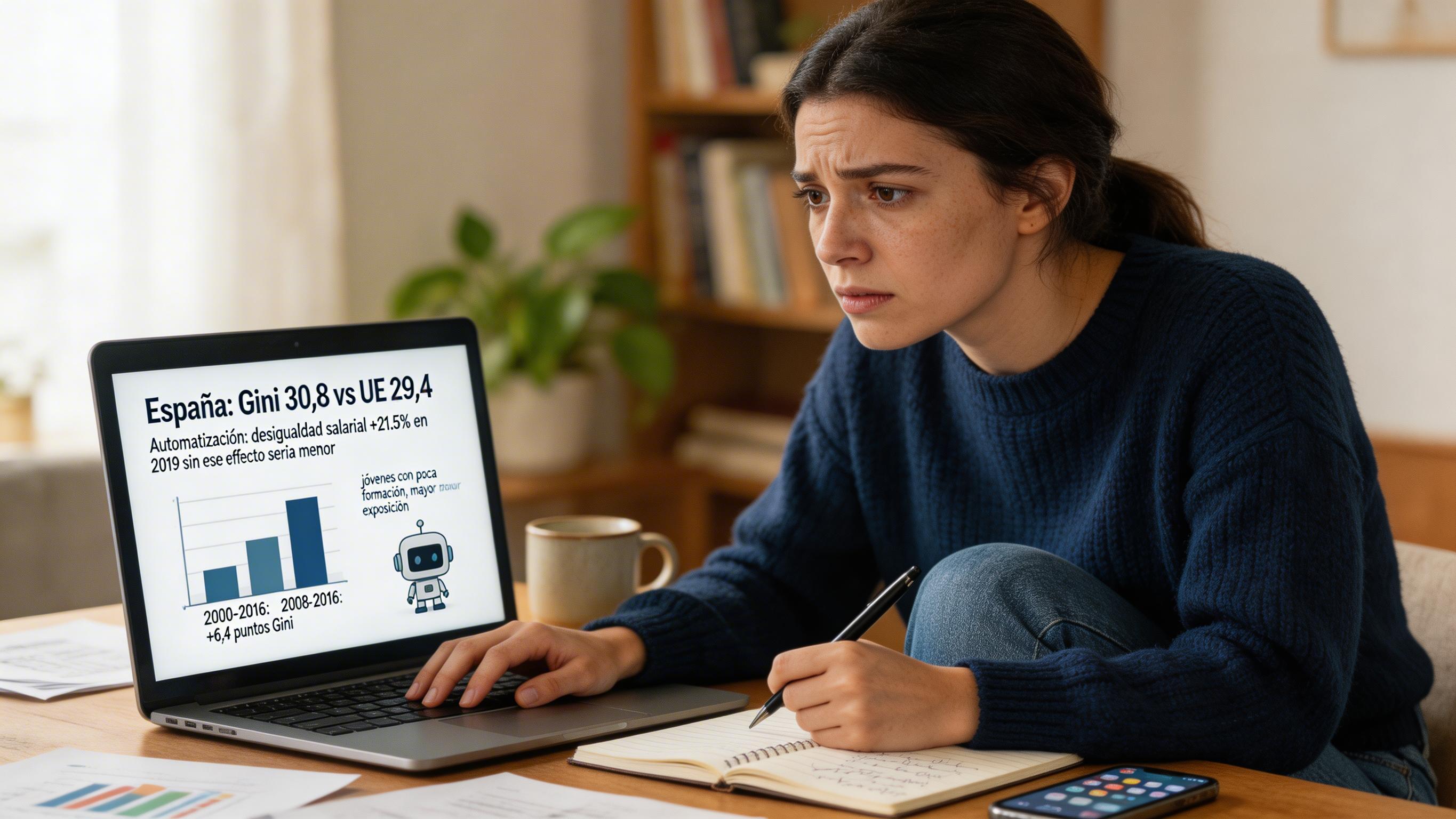 Sin automatización, la desigualdad salarial en España habría sido un 21,5% menor en 2019