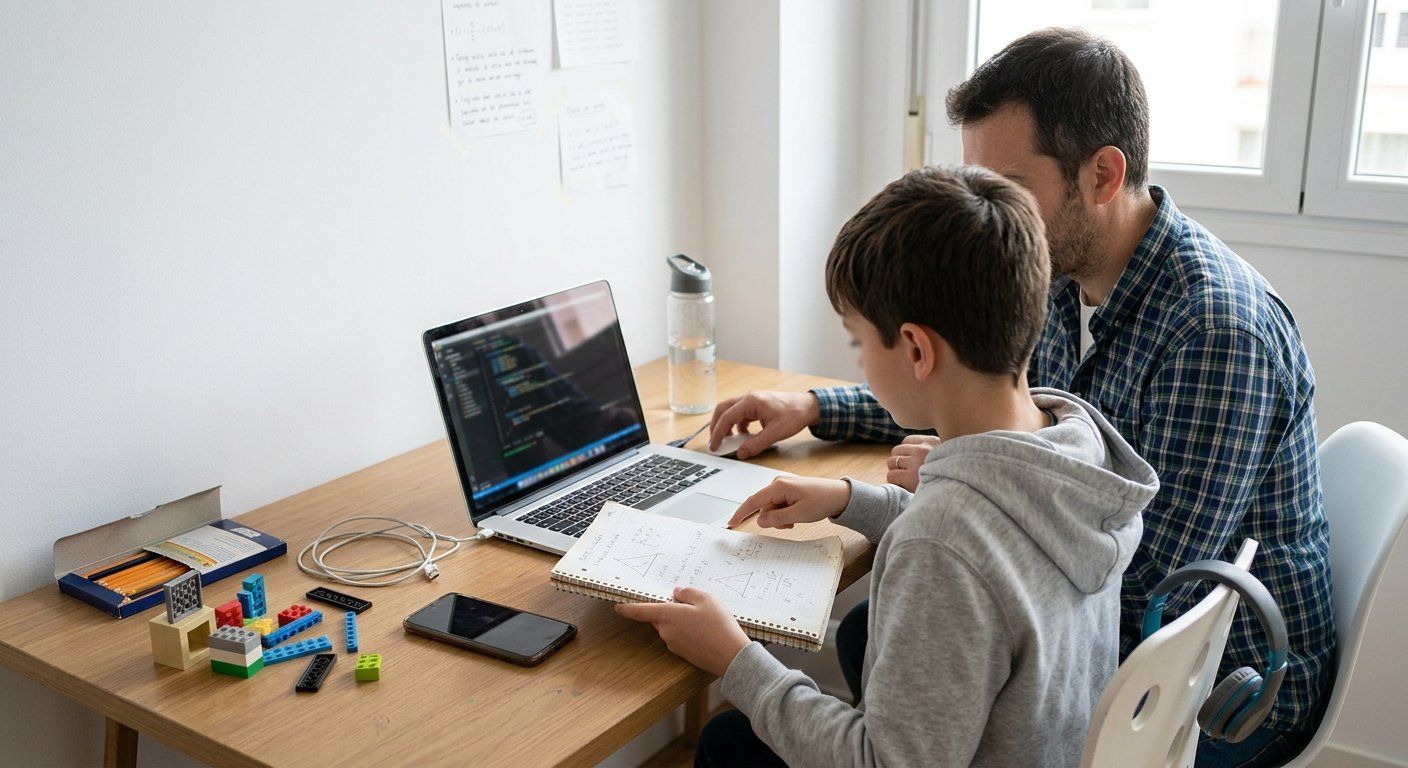 Con 12 años creó una app de IA para ayudar a su hermano con TDAH