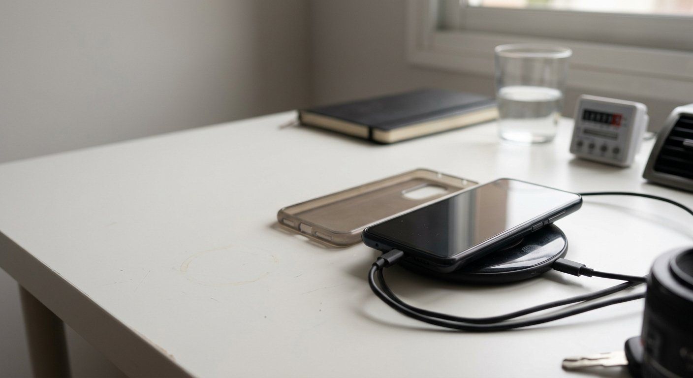 Cargar el móvil de noche en inalámbrica puede acelerar el daño: cuesta 0,04 kWh (el doble) y eleva el calor.