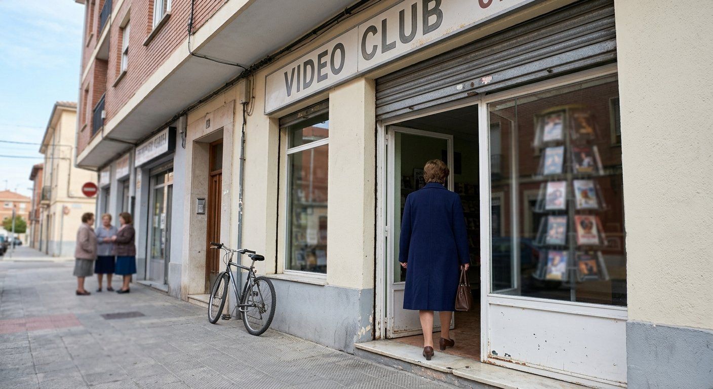 “Cochinas” se mete en un videoclub: en Valladolid (1998), el alquiler de porno sostiene el negocio y cambia a Nines