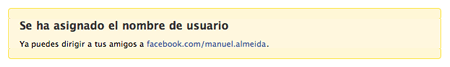 URL de Facebook personalizada