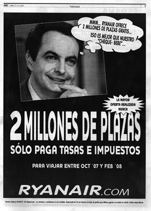 Zapatero y Ryanair