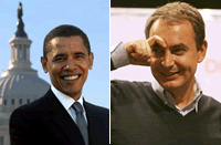 Obama copyleft, Zapatero copyright