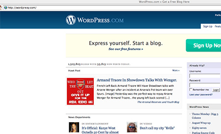Ataque a wordpress.com