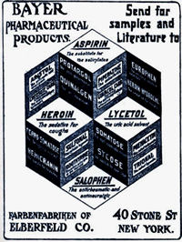 Anuncio de heroína de Bayer