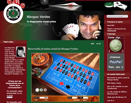 Se intentó, pero no se pudo: el blogocasino social de Mangas Verdes murió incluso antes que los blogs.
