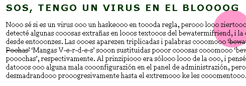 Tengo un virus en el bloooog