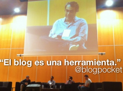 Antonio Cambronero en la mesa 'Oda al blog', del FIMP 2012