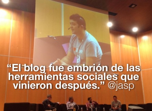 Jasp en la mesa 'Oda al blog', del FIMP 2012
