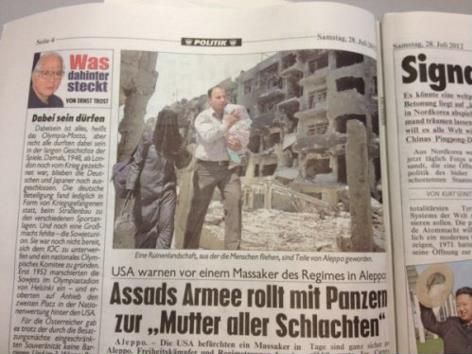 Imagen manipulada por el 'Kronen Zeitung'